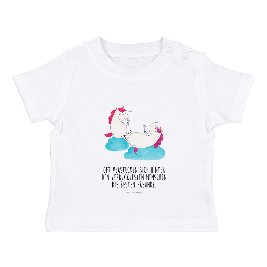 Baby T-Shirt Einhörner Sekt Einhorn, Einhörner, Unicorn, Freundinnen, Freundin, BFF, Sekt, Mädelsabend, Spaß, Party, Korken, Anstoßen, Beste Mädchen,Jungen,Unisex,Motiv,Baby T-Shirt,Kurzarm  Einhorn, Einhörner, Einhorn Deko, Pegasus, Unicorn