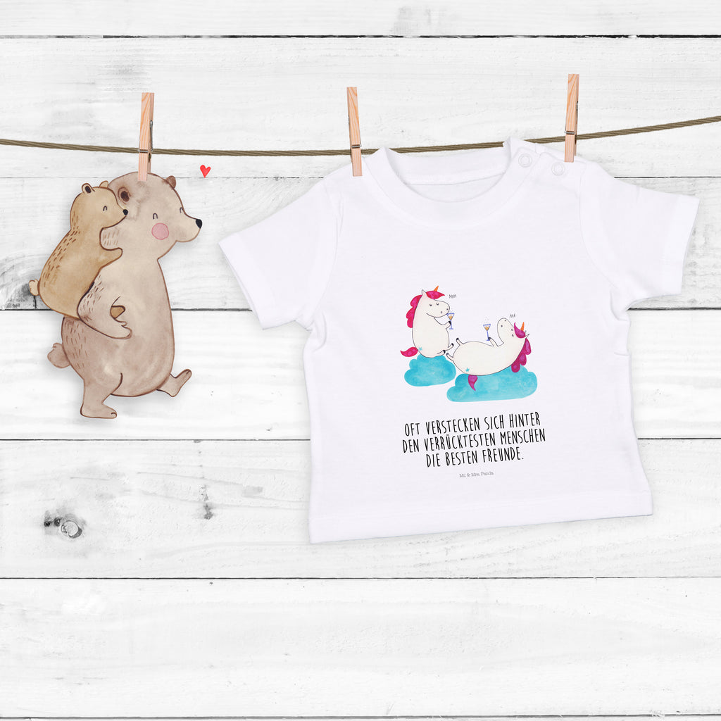 Baby T-Shirt Einhörner Sekt Einhorn, Einhörner, Unicorn, Freundinnen, Freundin, BFF, Sekt, Mädelsabend, Spaß, Party, Korken, Anstoßen, Beste Mädchen,Jungen,Unisex,Motiv,Baby T-Shirt,Kurzarm  Einhorn, Einhörner, Einhorn Deko, Pegasus, Unicorn