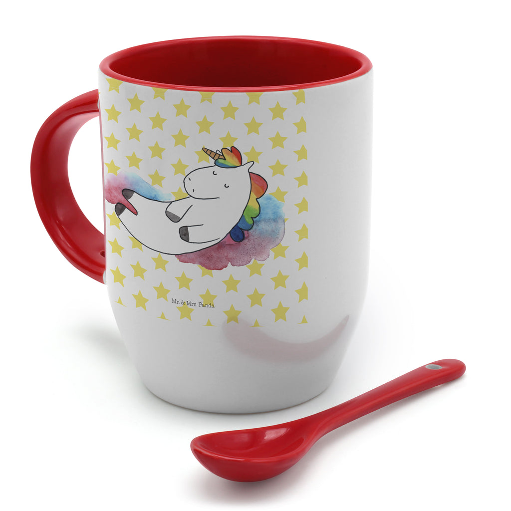 Tasse mit Löffel Einhorn Wolke 7 Tasse, Kaffeetasse, Tassen, Tasse mit Spruch, Kaffeebecher, Tasse mit Löffel, Einhorn, Einhörner, Einhorn Deko, Pegasus, Unicorn, verliebt, Menschen, witzig, lustig, Geschenk, Glaube, Realität, Lächeln