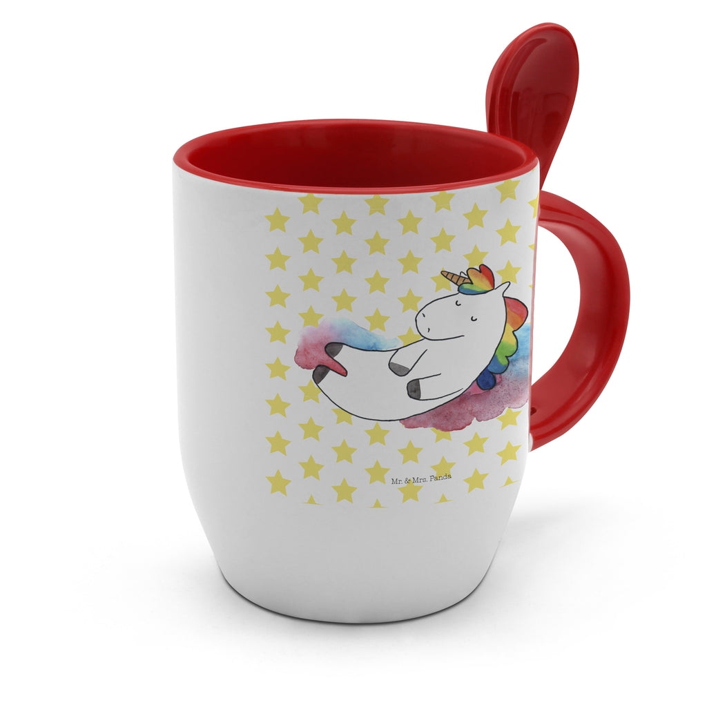 Tasse mit Löffel Einhorn Wolke 7 Tasse, Kaffeetasse, Tassen, Tasse mit Spruch, Kaffeebecher, Tasse mit Löffel, Einhorn, Einhörner, Einhorn Deko, Pegasus, Unicorn, verliebt, Menschen, witzig, lustig, Geschenk, Glaube, Realität, Lächeln