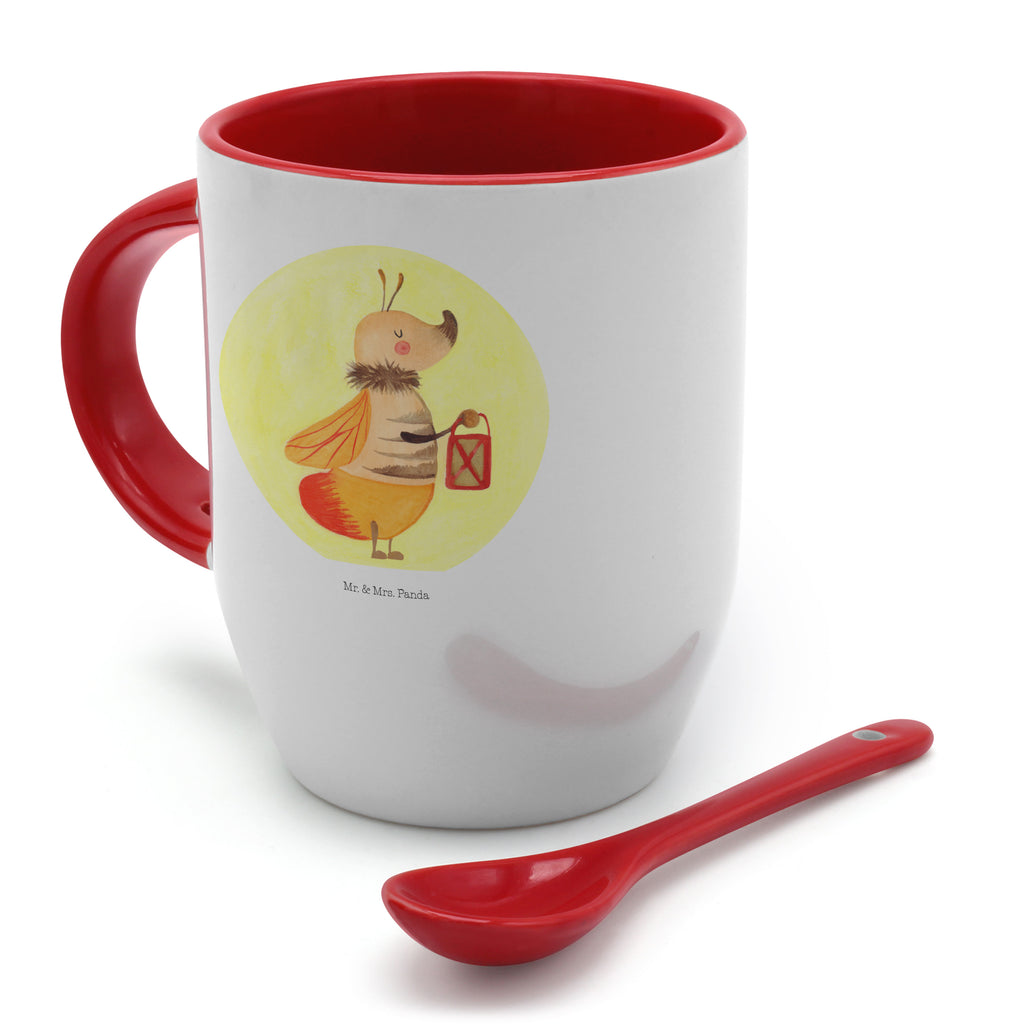 Tasse mit Löffel Glühwürmchen Tasse, Kaffeetasse, Tassen, Tasse mit Spruch, Kaffeebecher, Tasse mit Löffel, Tiermotive, Gute Laune, lustige Sprüche, Tiere, Glühwürmchen, Glühwurm, Falter, Liebe, Leuchten, magisch, Liebesbeweis, Lieblingsmensch, Verlobung, Heiratsantrag, Jahrestag, Liebesspruch