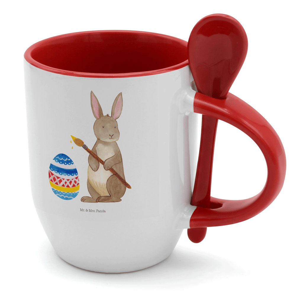 Tasse mit Löffel Hase Eiermalen Tasse, Kaffeetasse, Tassen, Tasse mit Spruch, Kaffeebecher, Tasse mit Löffel, Ostern, Osterhase, Ostergeschenke, Osternest, Osterdeko, Geschenk zu Ostern, Frohe Ostern, Ostergrüße, Osterblume, Osterei, bemalte Ostereier, Hase, Kaninchen, Eiermalen