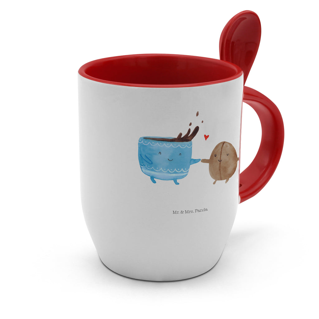 Tasse mit Löffel Kaffee Bohne Tasse, Kaffeetasse, Tassen, Tasse mit Spruch, Kaffeebecher, Tasse mit Löffel, Tiermotive, Gute Laune, lustige Sprüche, Tiere, Kaffee, Kaffeebohne, Genuss, Zufriedenheit, Glück