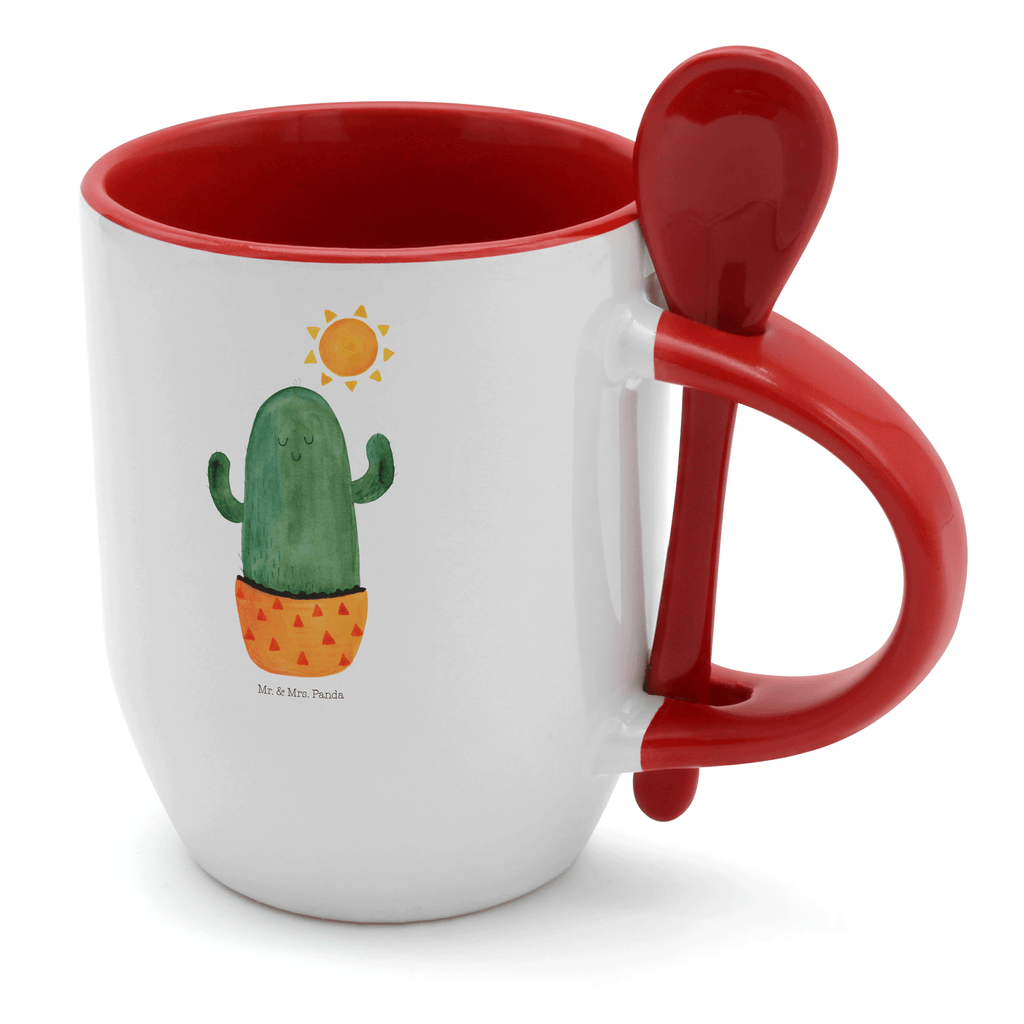 Tasse mit Löffel Kaktus Sonnenanbeter Tasse, Kaffeetasse, Tassen, Tasse mit Spruch, Kaffeebecher, Tasse mit Löffel, Kaktus, Kakteen, Liebe Kaktusliebe, Sonne, Sonnenschein, Glück, glücklich, Motivation, Neustart, Trennung, Ehebruch, Scheidung, Freundin, Liebeskummer, Liebeskummer Geschenk, Geschenkidee