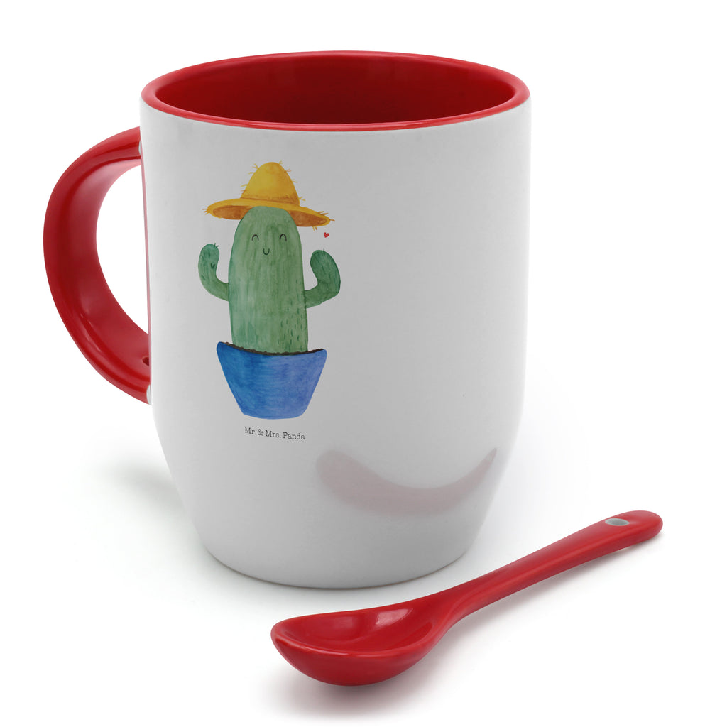 Tasse mit Löffel Kaktus Sonnenhut Tasse, Kaffeetasse, Tassen, Tasse mit Spruch, Kaffeebecher, Tasse mit Löffel, Kaktus, Kakteen, Reisen, Weltreise, Weltenbummler, Reisetagebuch, Städtetrip, Kaktusliebe, Geschenkidee, Spruch, Motivation