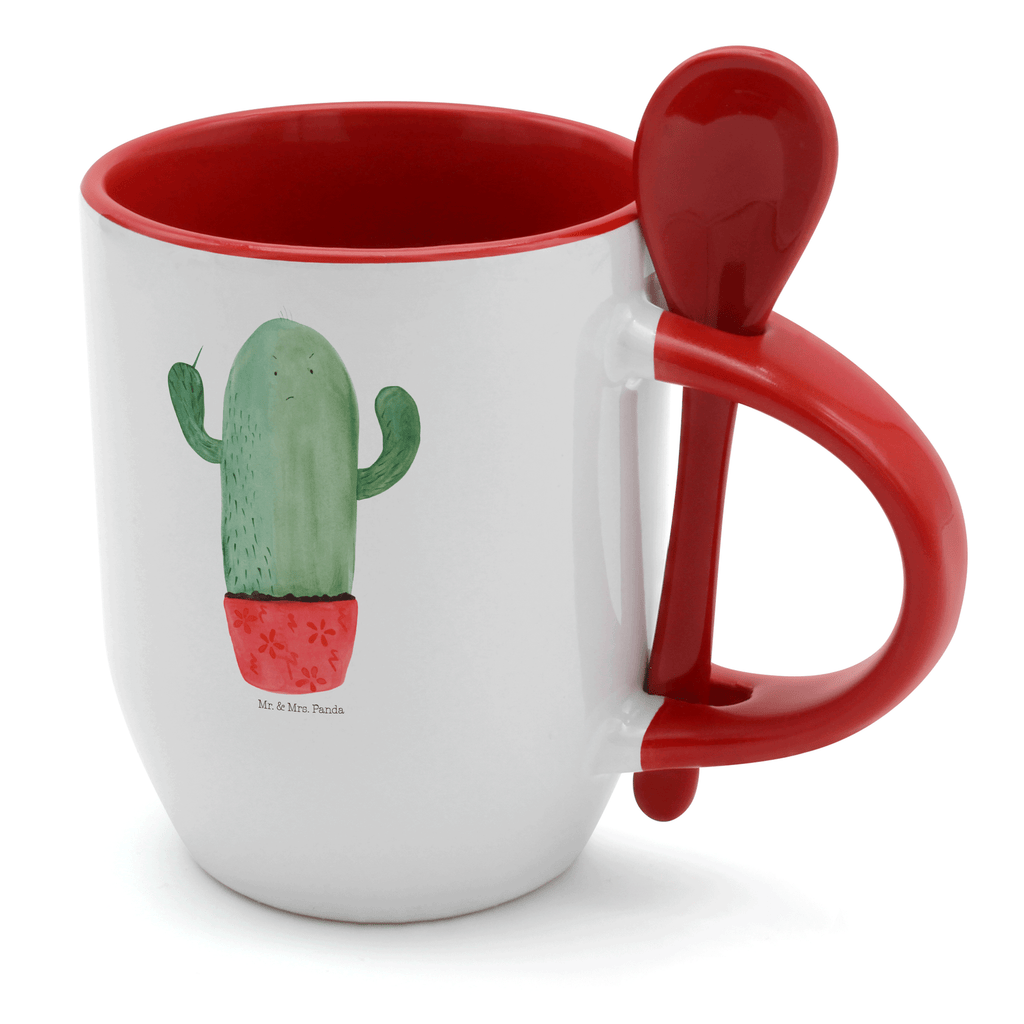 Tasse mit Löffel Kaktus wütend Tasse, Kaffeetasse, Tassen, Tasse mit Spruch, Kaffeebecher, Tasse mit Löffel, Kaktus, Kakteen, ärgern, Büro, Schule, Büroalltag, Chefin, Kollege, Kollegin, wütend