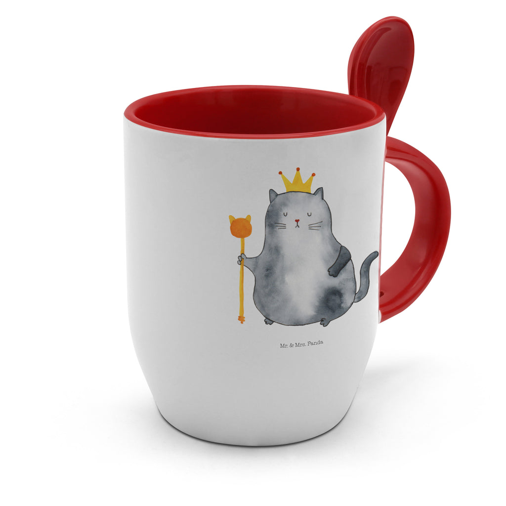 Tasse mit Löffel Katzen Koenig Tasse, Kaffeetasse, Tassen, Tasse mit Spruch, Kaffeebecher, Tasse mit Löffel, Katze, Katzenmotiv, Katzenfan, Katzendeko, Katzenfreund, Katzenliebhaber, Katzenprodukte, Katzenartikel, Katzenaccessoires, Katzensouvenirs, Katzenliebhaberprodukte, Katzenmotive, Katzen, Kater, Mietze, Cat, Cats, Katzenhalter, Katzenbesitzerin, Haustier, König, Königin, Queen, Familie, Mietzhaus, Wohnung, erste eigenen Wohnung, Umzug, Einzug