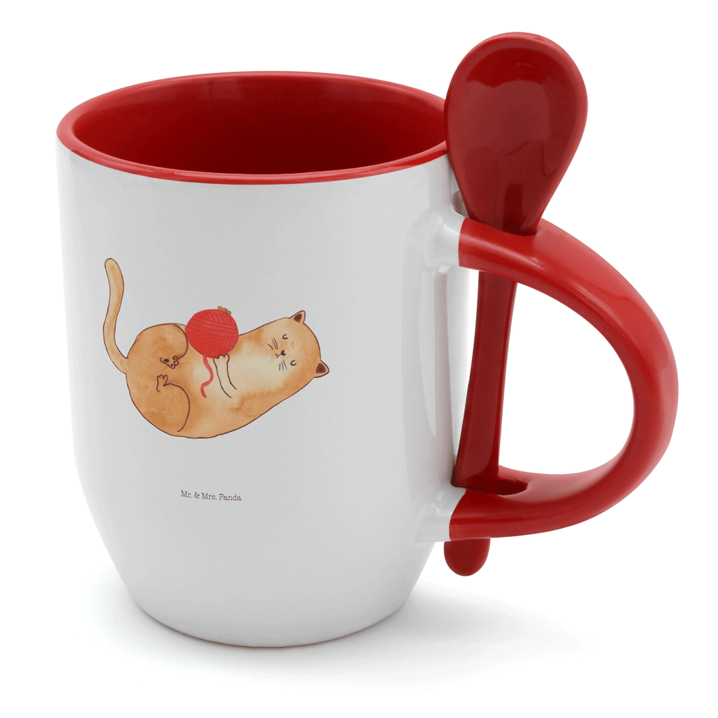 Tasse mit Löffel Katzen Wollknäul Tasse, Kaffeetasse, Tassen, Tasse mit Spruch, Kaffeebecher, Tasse mit Löffel, Katze, Katzenmotiv, Katzenfan, Katzendeko, Katzenfreund, Katzenliebhaber, Katzenprodukte, Katzenartikel, Katzenaccessoires, Katzensouvenirs, Katzenliebhaberprodukte, Katzenmotive, Katzen, Kater, Mietze, Cat, Cats, Katzenhalter, Katzenbesitzerin, Haustier, Wollknäuel, Wolle, Spielen, Spiel, verspielt