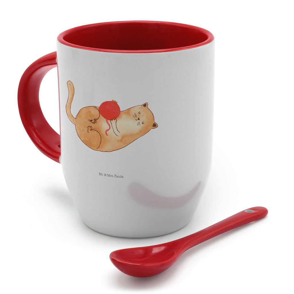 Tasse mit Löffel Katzen Wollknäul Tasse, Kaffeetasse, Tassen, Tasse mit Spruch, Kaffeebecher, Tasse mit Löffel, Katze, Katzenmotiv, Katzenfan, Katzendeko, Katzenfreund, Katzenliebhaber, Katzenprodukte, Katzenartikel, Katzenaccessoires, Katzensouvenirs, Katzenliebhaberprodukte, Katzenmotive, Katzen, Kater, Mietze, Cat, Cats, Katzenhalter, Katzenbesitzerin, Haustier, Wollknäuel, Wolle, Spielen, Spiel, verspielt