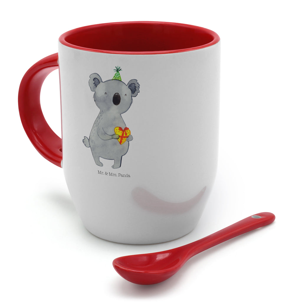 Tasse mit Löffel Koala Geschenk Tasse, Kaffeetasse, Tassen, Tasse mit Spruch, Kaffeebecher, Tasse mit Löffel, Koala, Koalabär, Geschenk, Geburtstag, Party