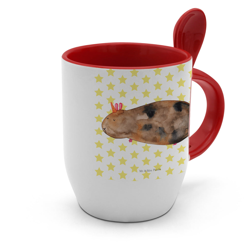 Tasse mit Löffel Meerhörnchen Tasse, Kaffeetasse, Tassen, Tasse mit Spruch, Kaffeebecher, Tasse mit Löffel, Einhorn, Einhörner, Einhorn Deko, Pegasus, Unicorn, Meerhörnchen, Meericorn, Meerschwein, Meerschweinchen