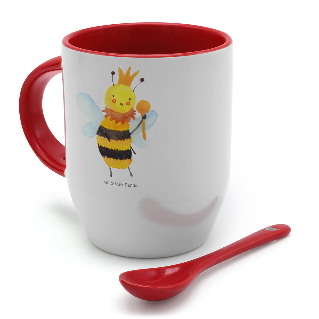 Tasse mit Löffel Biene König Tasse, Kaffeetasse, Tassen, Tasse mit Spruch, Kaffeebecher, Tasse mit Löffel, Biene, Wespe, Hummel