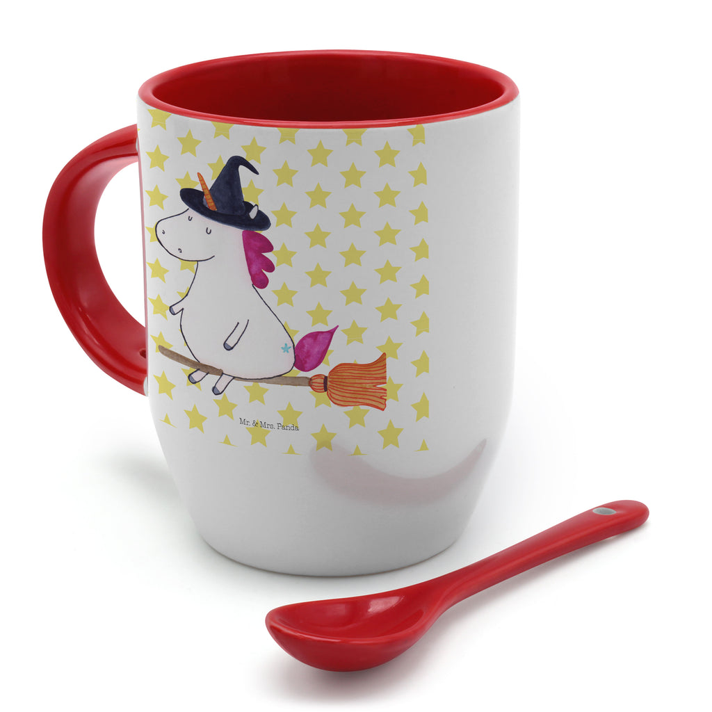 Tasse mit Löffel Einhorn Hexe Tasse, Kaffeetasse, Tassen, Tasse mit Spruch, Kaffeebecher, Tasse mit Löffel, Einhorn, Einhörner, Einhorn Deko, Pegasus, Unicorn, Frau, Ehefrau, Hexe, Teufel, Engel, Verrückte, Freundin, Leben, Zicke