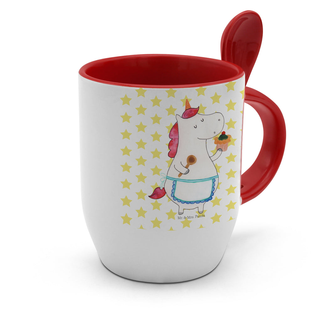 Tasse mit Löffel Einhorn Küchenfee Tasse, Kaffeetasse, Tassen, Tasse mit Spruch, Kaffeebecher, Tasse mit Löffel, Einhorn, Einhörner, Einhorn Deko, Pegasus, Unicorn, backen, Muffin, Motivation, Träumer, träumen, Bäckerin, Hobbykoch, Koch, Torte, Kuchen