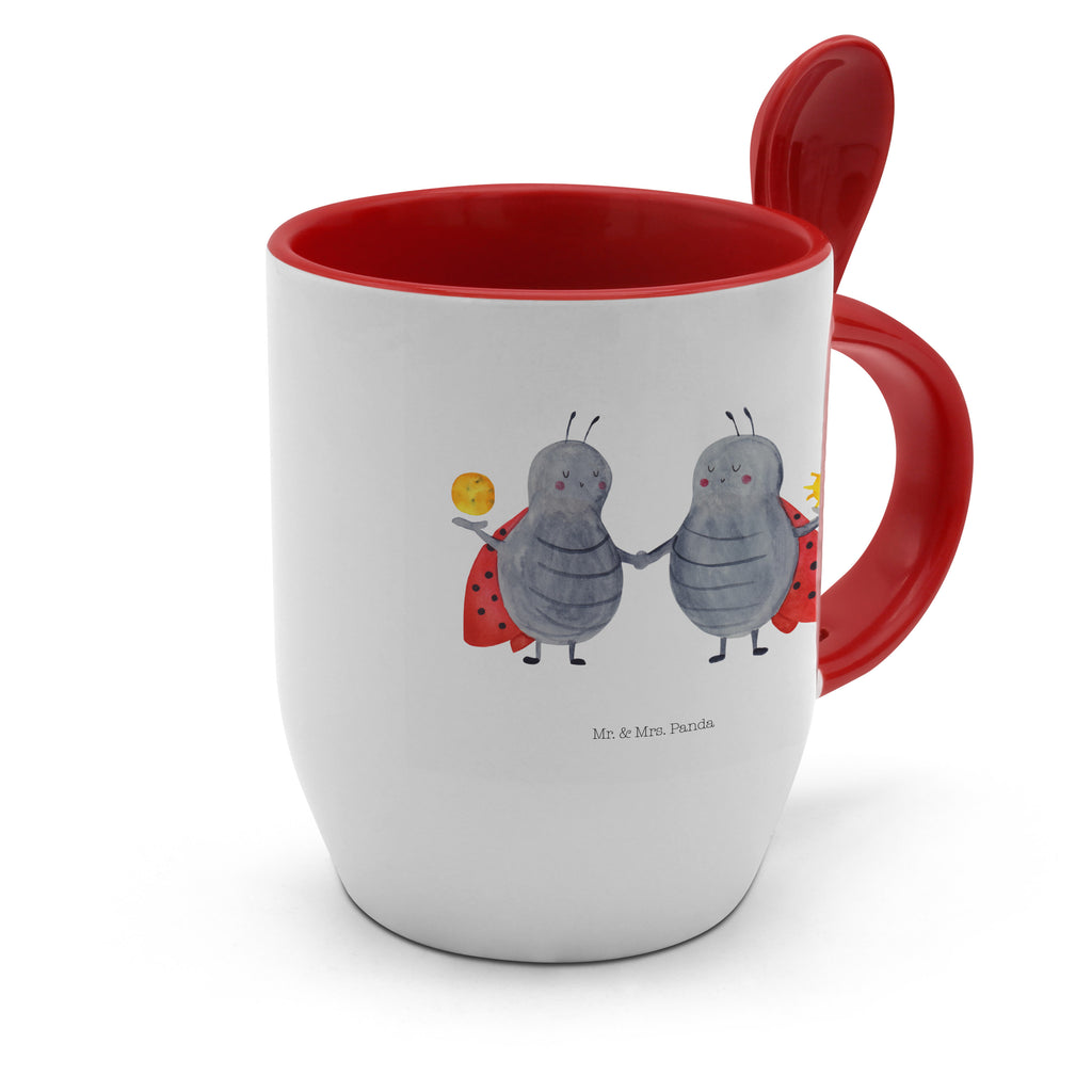 Tasse mit Löffel Sternzeichen Zwilling Tasse, Kaffeetasse, Tassen, Tasse mit Spruch, Kaffeebecher, Tasse mit Löffel, Tierkreiszeichen, Sternzeichen, Horoskop, Astrologie, Aszendent, Zwillinge, Zwilling Geschenk, Zwilling Sternzeichen, Geburtstag Mai, Geschenk Mai, Geschenk Juni, Marienkäfer, Glückskäfer, Zwillingsbruder, Zwillingsschwester