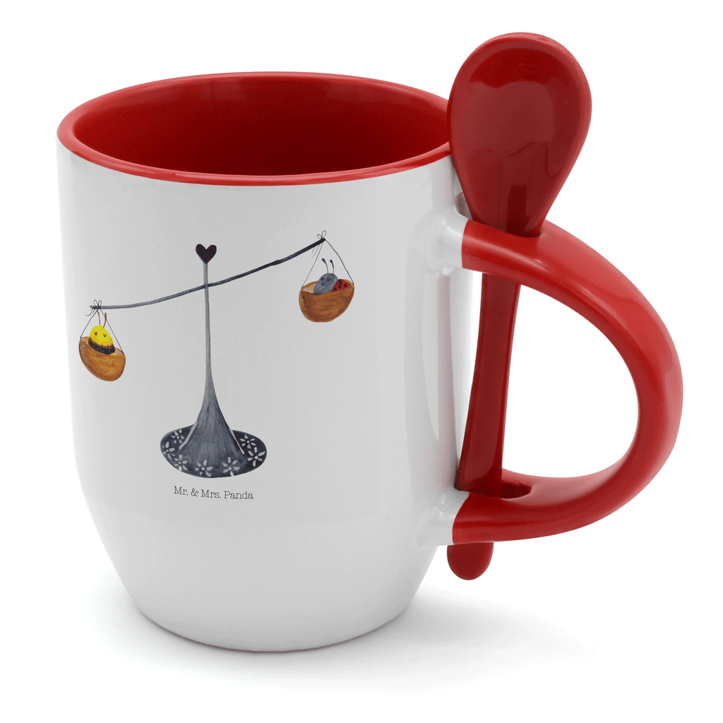 Tasse mit Löffel Sternzeichen Waage Tasse, Kaffeetasse, Tassen, Tasse mit Spruch, Kaffeebecher, Tasse mit Löffel, Tierkreiszeichen, Sternzeichen, Horoskop, Astrologie, Aszendent, Waage, Waage Geschenk, Waage Sternzeichen, Geschenk Oktober, Geschenk September, Geburtstag Oktober, Geburtstag September, Gleichgewicht, Marienkäfer, Hummel, Biene