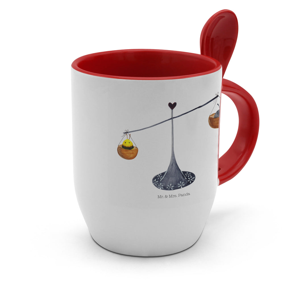 Tasse mit Löffel Sternzeichen Waage Tasse, Kaffeetasse, Tassen, Tasse mit Spruch, Kaffeebecher, Tasse mit Löffel, Tierkreiszeichen, Sternzeichen, Horoskop, Astrologie, Aszendent, Waage, Waage Geschenk, Waage Sternzeichen, Geschenk Oktober, Geschenk September, Geburtstag Oktober, Geburtstag September, Gleichgewicht, Marienkäfer, Hummel, Biene