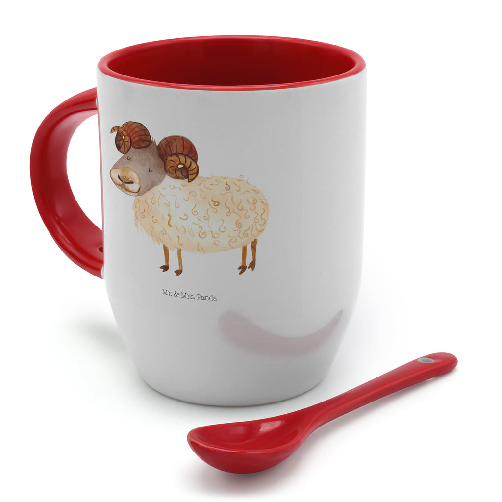 Tasse mit Löffel Sternzeichen Widder Tasse, Kaffeetasse, Tassen, Tasse mit Spruch, Kaffeebecher, Tasse mit Löffel, Tierkreiszeichen, Sternzeichen, Horoskop, Astrologie, Aszendent, Widder Geschenk, Widder Sternzeichen, Geschenk März, Geschenk April, Geburtstag März, Geburtstag April, Bock, Schafbock