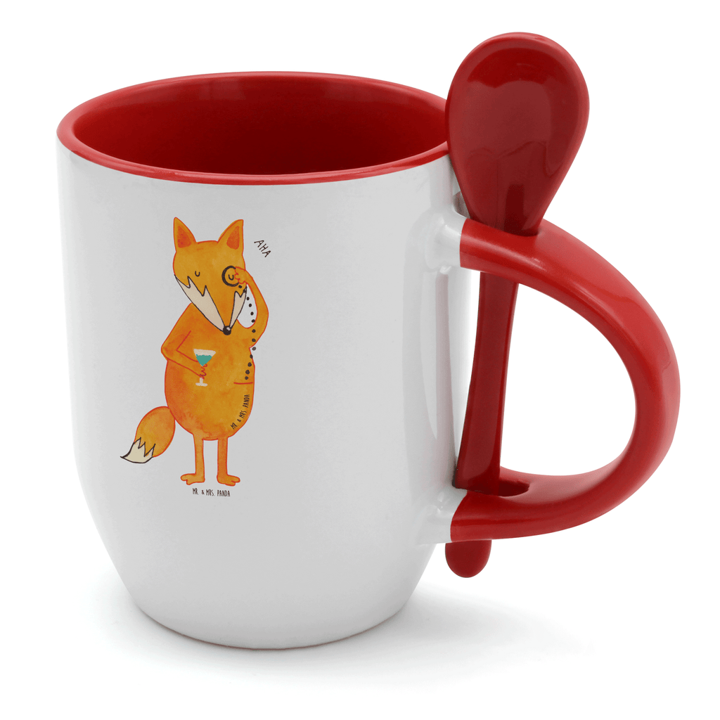 Tasse mit Löffel Fuchs Lord Tasse, Kaffeetasse, Tassen, Tasse mit Spruch, Kaffeebecher, Tasse mit Löffel, Fuchs, Füchse, tröstende Worte, Spruch lustig, Liebeskummer Geschenk, Motivation Spruch, Problemlösung