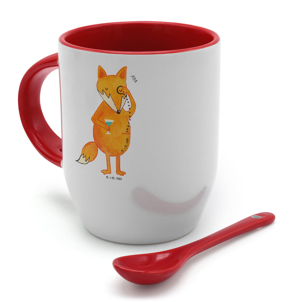 Tasse mit Löffel Fuchs Lord Tasse, Kaffeetasse, Tassen, Tasse mit Spruch, Kaffeebecher, Tasse mit Löffel, Fuchs, Füchse, tröstende Worte, Spruch lustig, Liebeskummer Geschenk, Motivation Spruch, Problemlösung