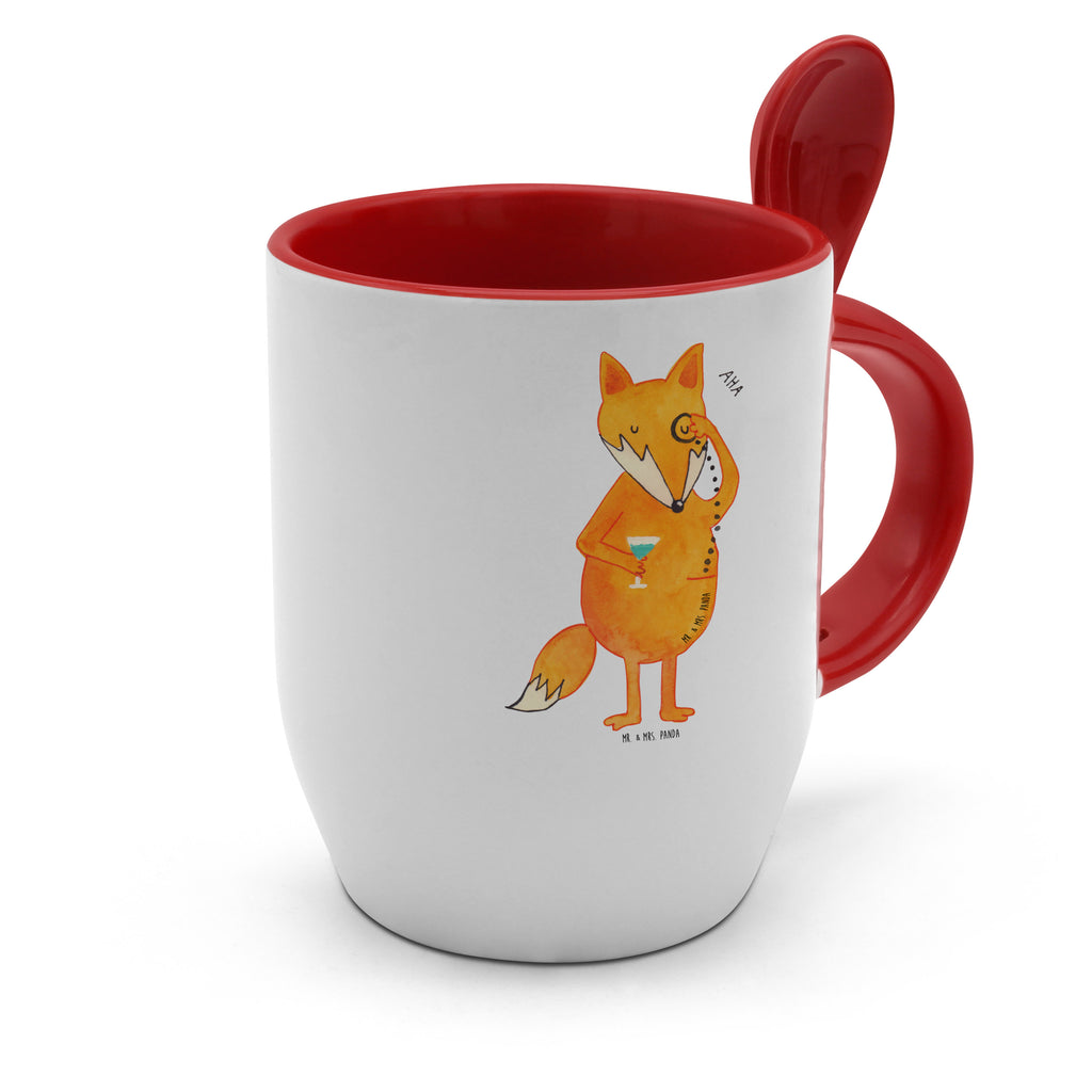 Tasse mit Löffel Fuchs Lord Tasse, Kaffeetasse, Tassen, Tasse mit Spruch, Kaffeebecher, Tasse mit Löffel, Fuchs, Füchse, tröstende Worte, Spruch lustig, Liebeskummer Geschenk, Motivation Spruch, Problemlösung