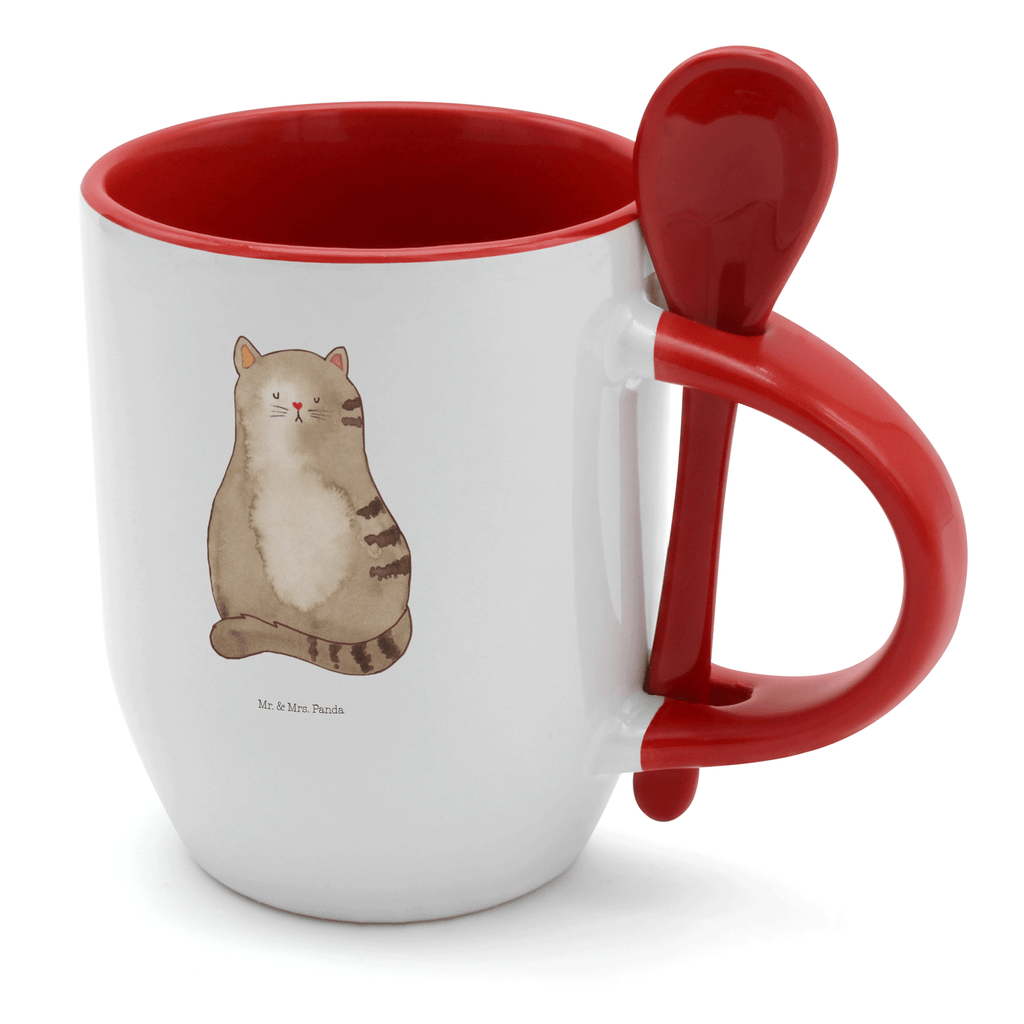 Tasse mit Löffel Katze sitzend Tasse, Kaffeetasse, Tassen, Tasse mit Spruch, Kaffeebecher, Tasse mit Löffel, Katze, Katzenmotiv, Katzenfan, Katzendeko, Katzenfreund, Katzenliebhaber, Katzenprodukte, Katzenartikel, Katzenaccessoires, Katzensouvenirs, Katzenliebhaberprodukte, Katzenmotive, Katzen, Kater, Mietze, Cat, Cats, Katzenhalter, Katzenbesitzerin, Haustier, Katzenliebe, Lebensinhalt, Liebe, Mittelpunkt, Familie