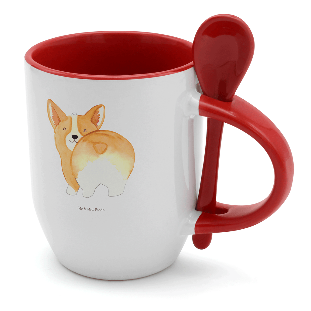 Tasse mit Löffel Corgie Po Tasse, Kaffeetasse, Tassen, Tasse mit Spruch, Kaffeebecher, Tasse mit Löffel, Hund, Hundemotiv, Haustier, Hunderasse, Tierliebhaber, Hundebesitzer, Sprüche, Corgie, Hundeliebe, Motivation, Selbstliebe, Spruch