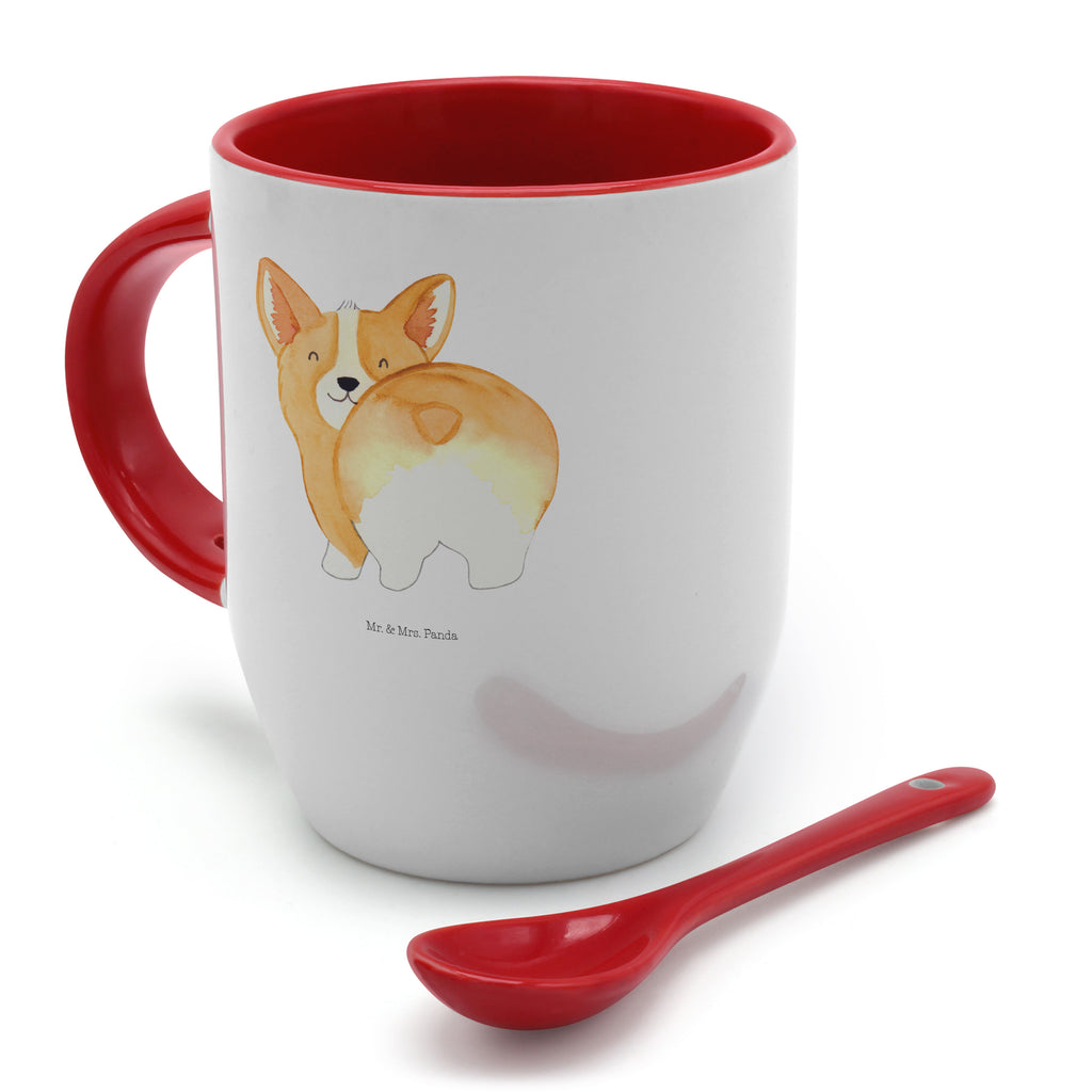 Tasse mit Löffel Corgie Po Tasse, Kaffeetasse, Tassen, Tasse mit Spruch, Kaffeebecher, Tasse mit Löffel, Hund, Hundemotiv, Haustier, Hunderasse, Tierliebhaber, Hundebesitzer, Sprüche, Corgie, Hundeliebe, Motivation, Selbstliebe, Spruch