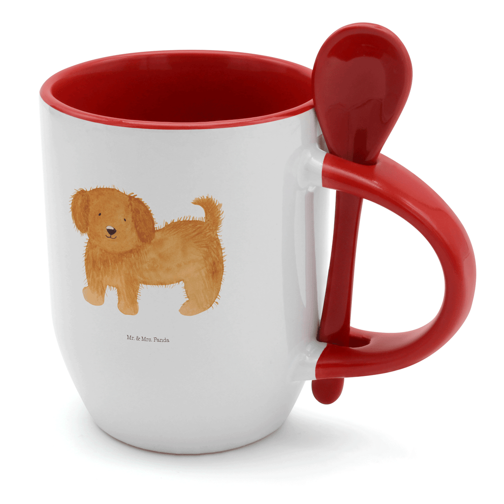 Tasse mit Löffel Hund flauschig Tasse, Kaffeetasse, Tassen, Tasse mit Spruch, Kaffeebecher, Tasse mit Löffel, Hund, Hundemotiv, Haustier, Hunderasse, Tierliebhaber, Hundebesitzer, Sprüche, Hunde, Frauchen, Hundemama, Hundeliebe