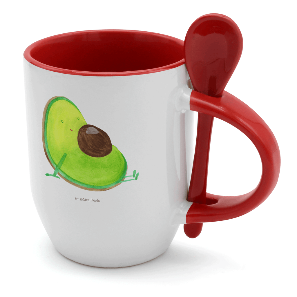 Tasse mit Löffel Avocado schwanger Tasse, Kaffeetasse, Tassen, Tasse mit Spruch, Kaffeebecher, Tasse mit Löffel, Avocado, Veggie, Vegan, Gesund, schwanger, Schwangerschaft, Babyparty, Babyshower