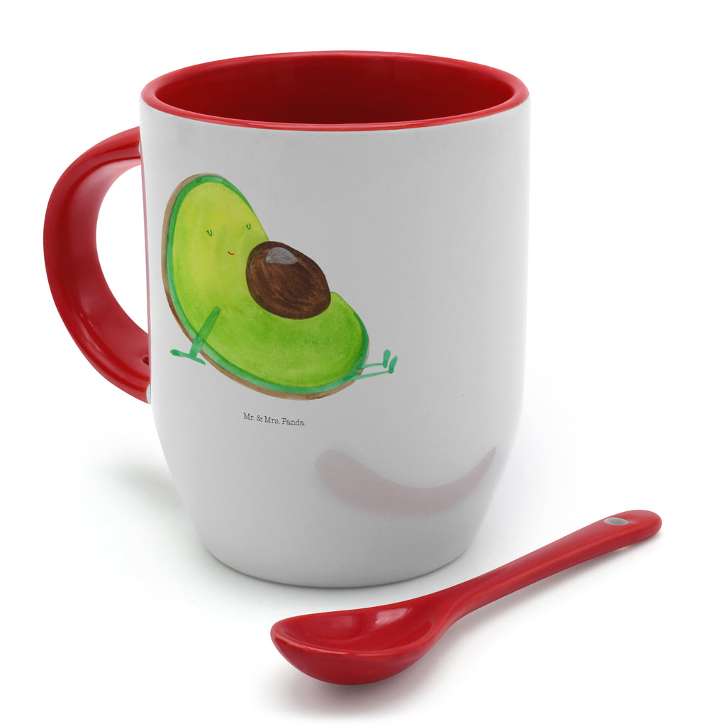 Tasse mit Löffel Avocado schwanger Tasse, Kaffeetasse, Tassen, Tasse mit Spruch, Kaffeebecher, Tasse mit Löffel, Avocado, Veggie, Vegan, Gesund, schwanger, Schwangerschaft, Babyparty, Babyshower
