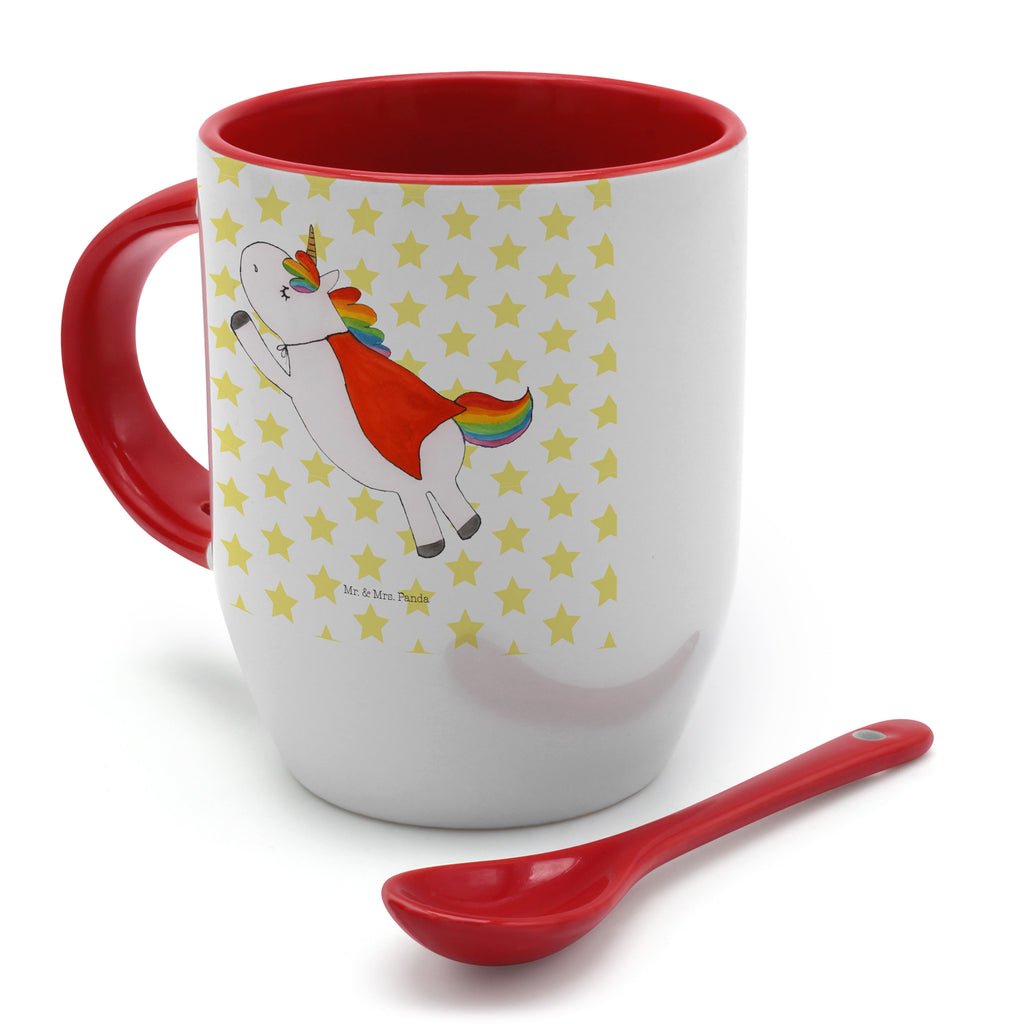Tasse mit Löffel Einhorn Super Geburtstag Tasse, Kaffeetasse, Tassen, Tasse mit Spruch, Kaffeebecher, Tasse mit Löffel, Einhorn, Einhörner, Einhorn Deko, Pegasus, Unicorn, Geburtstag, Geburtstagsgeschenk, Traummann, Superheld, Held, Freundin