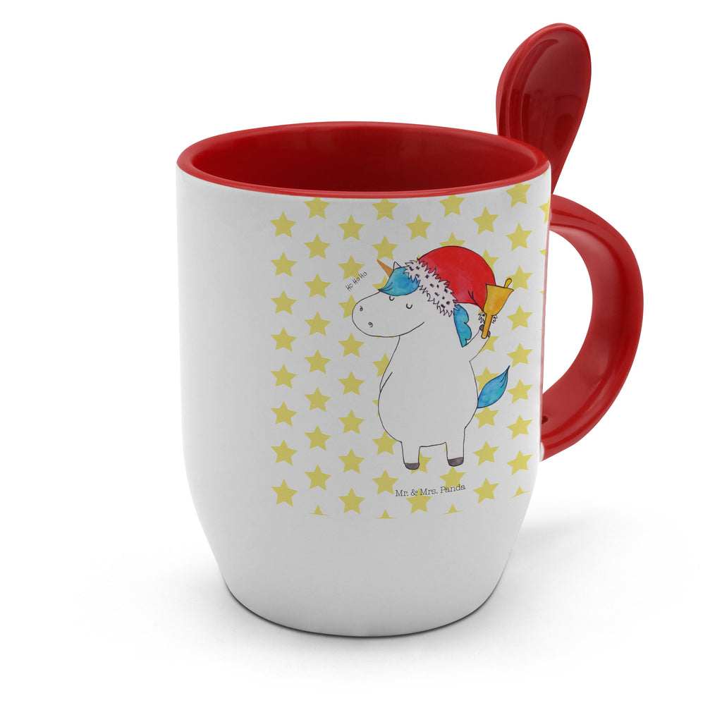 Tasse mit Löffel Einhorn Weihnachtsmann Tasse, Kaffeetasse, Tassen, Tasse mit Spruch, Kaffeebecher, Tasse mit Löffel, Einhorn, Einhörner, Einhorn Deko, Pegasus, Unicorn, Gin, Schokolade, Schoki, Weihnachten, Weihnachtsmann, Nikolaus, Wunschzettel, Wunschliste, Feenstaub