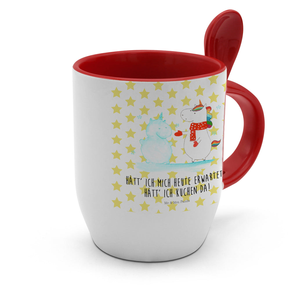 Tasse mit Löffel Einhorn Schneemann Tasse, Kaffeetasse, Tassen, Tasse mit Spruch, Kaffeebecher, Tasse mit Löffel, Einhorn, Einhörner, Einhorn Deko, Pegasus, Unicorn, Schneemann, Winter, Schnee, Kuchen, Weihnachten, kalt, Mütze, Handschuhe, X-Mas