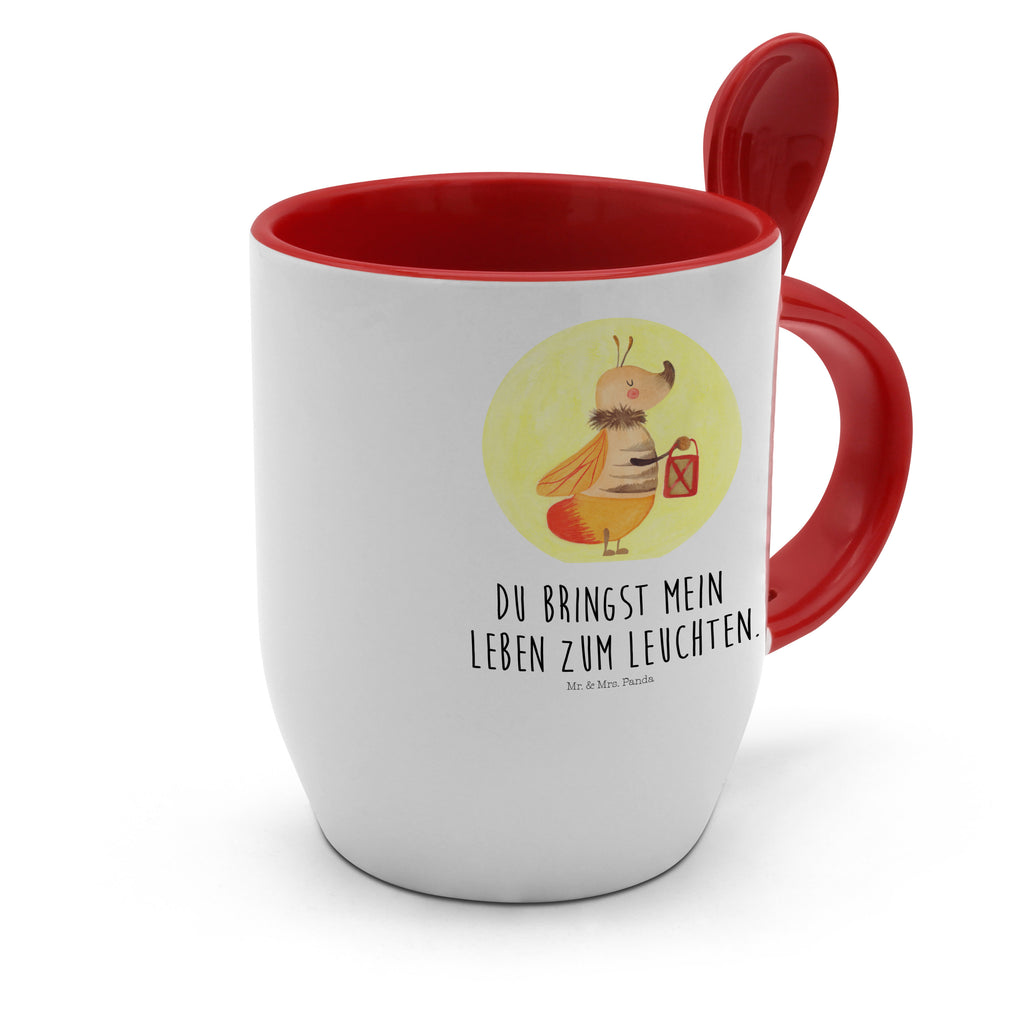 Tasse mit Löffel Glühwürmchen Tasse, Kaffeetasse, Tassen, Tasse mit Spruch, Kaffeebecher, Tasse mit Löffel, Tiermotive, Gute Laune, lustige Sprüche, Tiere, Glühwürmchen, Glühwurm, Falter, Liebe, Leuchten, magisch, Liebesbeweis, Lieblingsmensch, Verlobung, Heiratsantrag, Jahrestag, Liebesspruch
