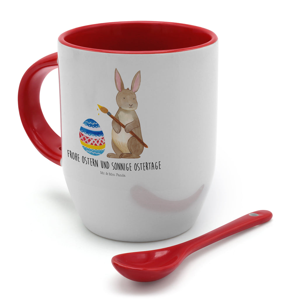 Tasse mit Löffel Hase Eiermalen Tasse, Kaffeetasse, Tassen, Tasse mit Spruch, Kaffeebecher, Tasse mit Löffel, Ostern, Osterhase, Ostergeschenke, Osternest, Osterdeko, Geschenk zu Ostern, Frohe Ostern, Ostergrüße, Osterblume, Osterei, bemalte Ostereier, Hase, Kaninchen, Eiermalen