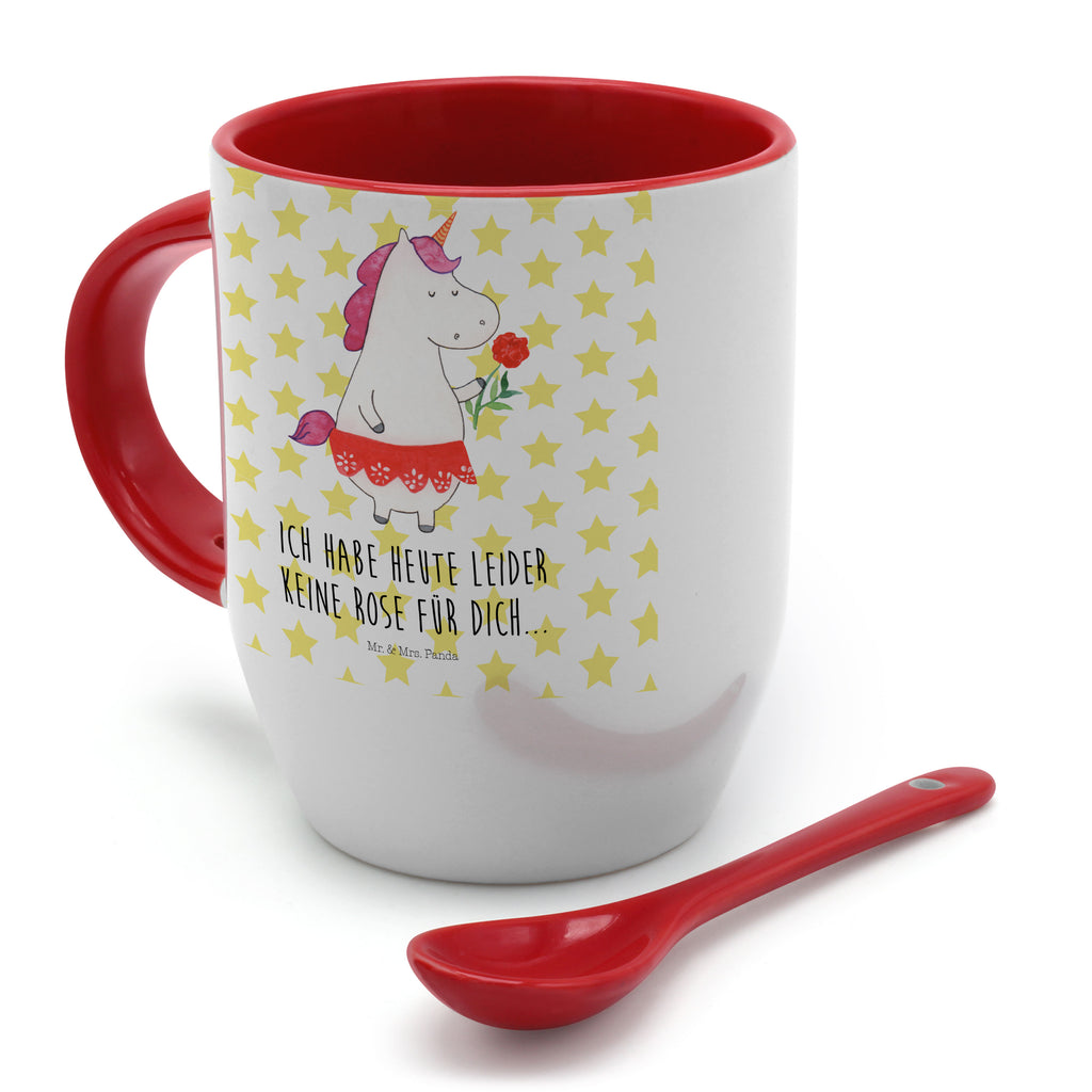 Tasse mit Löffel Einhorn Dame Tasse, Kaffeetasse, Tassen, Tasse mit Spruch, Kaffeebecher, Tasse mit Löffel, Einhorn, Einhörner, Einhorn Deko, Pegasus, Unicorn, Dame, Lady, feine Dame, Freundin, Frau, Bachelor, Bachelorette, Abfuhr, Schluss machen, Trennung
