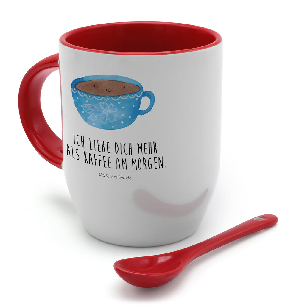 Tasse mit Löffel Kaffee Tasse Tasse, Kaffeetasse, Tassen, Tasse mit Spruch, Kaffeebecher, Tasse mit Löffel, Tiermotive, Gute Laune, lustige Sprüche, Tiere, Kaffee, Liebe, Geschmack, Genuss, Glücklich