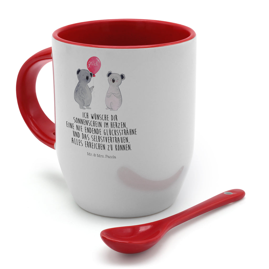 Tasse mit Löffel Koala Luftballon Tasse, Kaffeetasse, Tassen, Tasse mit Spruch, Kaffeebecher, Tasse mit Löffel, Koala, Koalabär, Luftballon, Party, Geburtstag, Geschenk