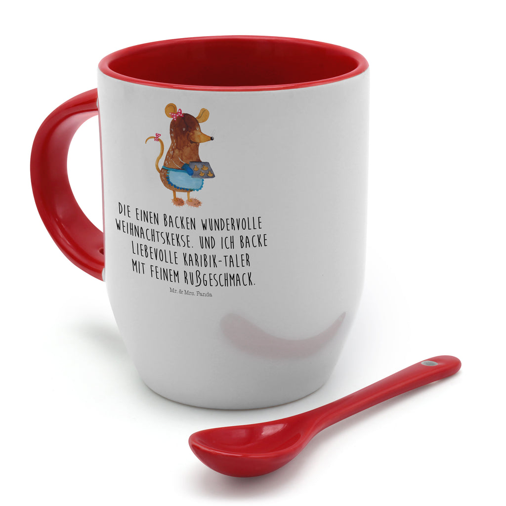 Tasse mit Löffel Maus Kekse Tasse, Kaffeetasse, Tassen, Tasse mit Spruch, Kaffeebecher, Tasse mit Löffel, Winter, Weihnachten, Weihnachtsdeko, Nikolaus, Advent, Heiligabend, Wintermotiv, Maus, Kekse, backen, Weihnachtskekse, Plätzchen, Weihnachtsbäckerei, Chaosqueen