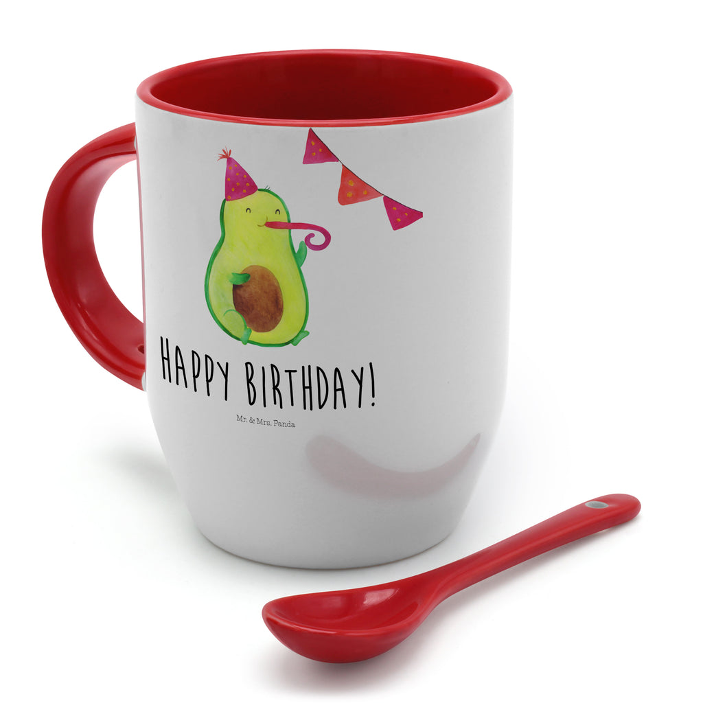 Tasse mit Löffel Avocado Birthday Tasse, Kaffeetasse, Tassen, Tasse mit Spruch, Kaffeebecher, Tasse mit Löffel, Avocado, Veggie, Vegan, Gesund