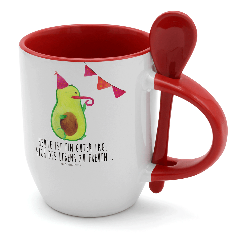 Tasse mit Löffel Avocado Party Tasse, Kaffeetasse, Tassen, Tasse mit Spruch, Kaffeebecher, Tasse mit Löffel, Avocado, Veggie, Vegan, Gesund, Avocados, Party, Geburtstag, Geburtstagsfeier, Happy Birthday, Feier, Feierei, Lieblingstag, Prüfung, Abifeier, Abi, Bestanden, Jahrestag, Jubiläum, Firmenfeier, Klassenfeier, Schulabschluss, Abschluss