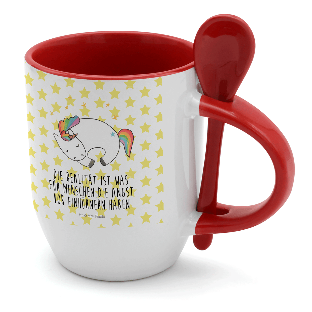 Tasse mit Löffel Einhorn Nacht Tasse, Kaffeetasse, Tassen, Tasse mit Spruch, Kaffeebecher, Tasse mit Löffel, Einhorn, Einhörner, Einhorn Deko, Pegasus, Unicorn, Träume, Traum, unicorn, Realität, Menschen, Geschenk, Ruhe, Freundin