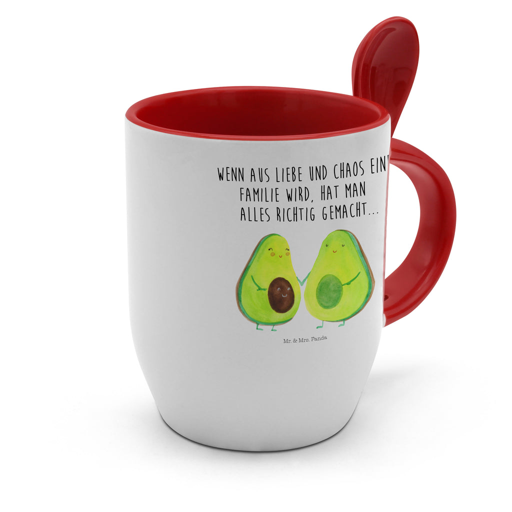 Tasse mit Löffel Avocado Pärchen Tasse, Kaffeetasse, Tassen, Tasse mit Spruch, Kaffeebecher, Tasse mit Löffel, Avocado, Veggie, Vegan, Gesund, Avocuddle, Liebe, Schwangerschaft, Familie, Babyshower, Babyparty, Hochzeit, Kinder, Avocados, Geburt