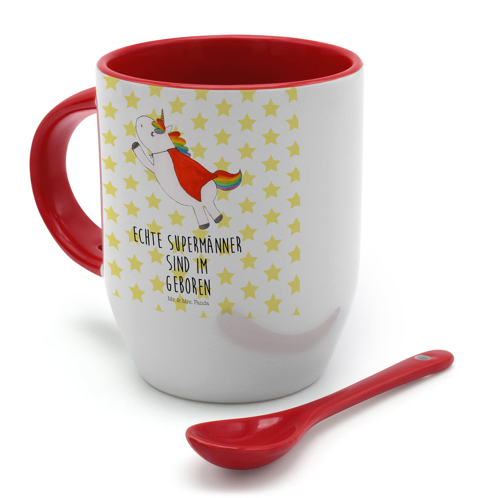 Tasse mit Löffel Einhorn Super Geburtstag Tasse, Kaffeetasse, Tassen, Tasse mit Spruch, Kaffeebecher, Tasse mit Löffel, Einhorn, Einhörner, Einhorn Deko, Pegasus, Unicorn, Geburtstag, Geburtstagsgeschenk, Traummann, Superheld, Held, Freundin