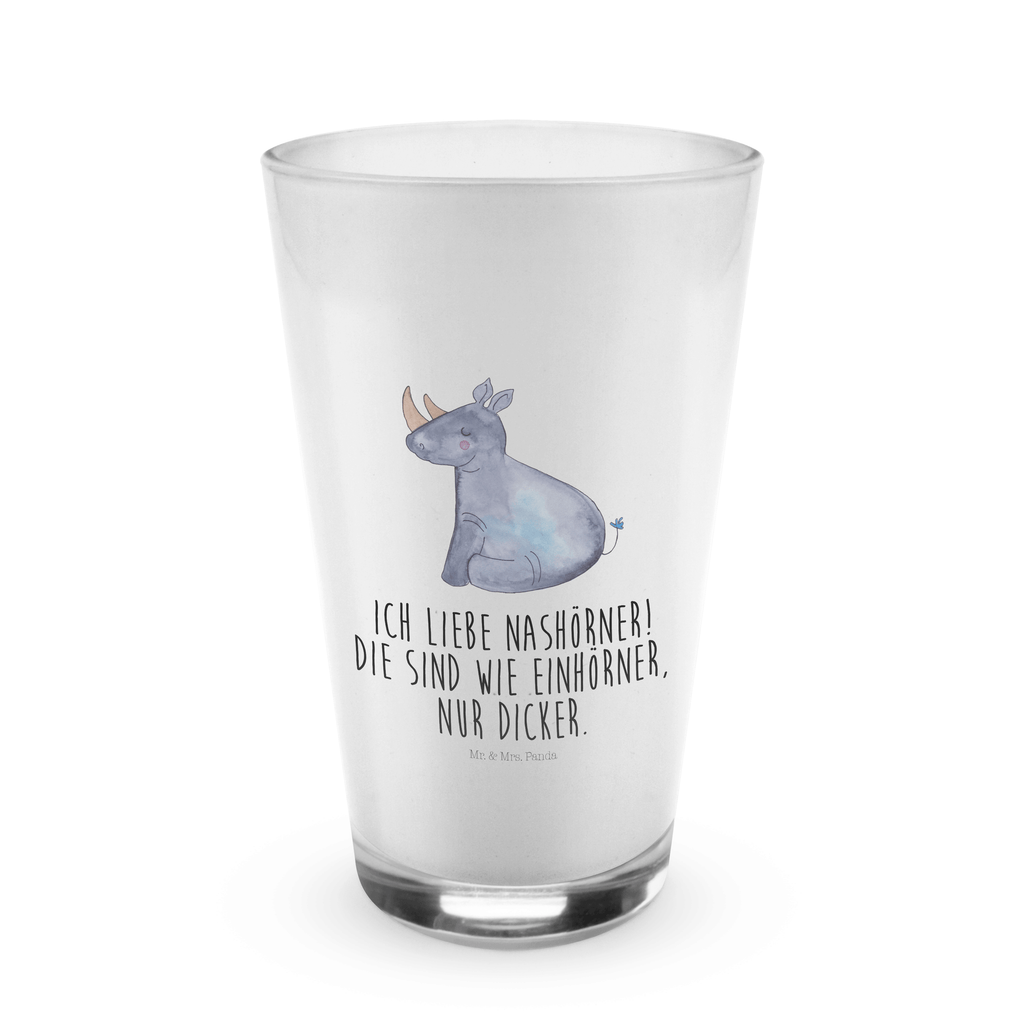 Glas Einhorn Nashorn Cappuccino Glas, Glas, Cappuccino Tasse, Latte Macchiato, Einhorn, Einhörner, Einhorn Deko, Pegasus, Unicorn, Regenbogen, witzig, lustig, Zoo, Glitzer, Einhornpower, Erwachsenwerden, Nashorn, Nashörner