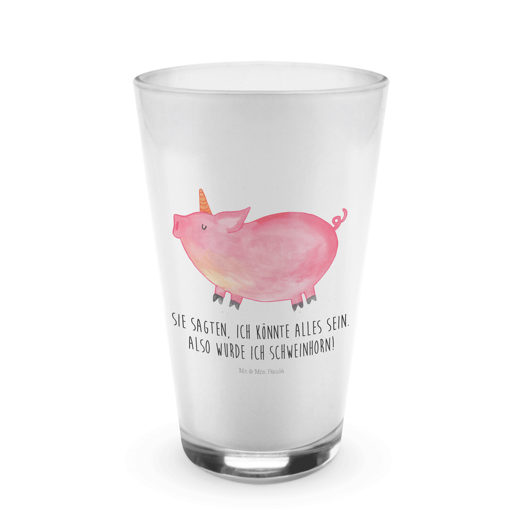 Glas Einhorn Schweinhorn Cappuccino Glas, Glas, Cappuccino Tasse, Latte Macchiato, Einhorn, Einhörner, Einhorn Deko, Pegasus, Unicorn, Party, Spaß, Schwein, Schweinhorn, Bauer, witzig. lustig, Spruch, geschenk, Pig, Piggy, funny, english, englisch