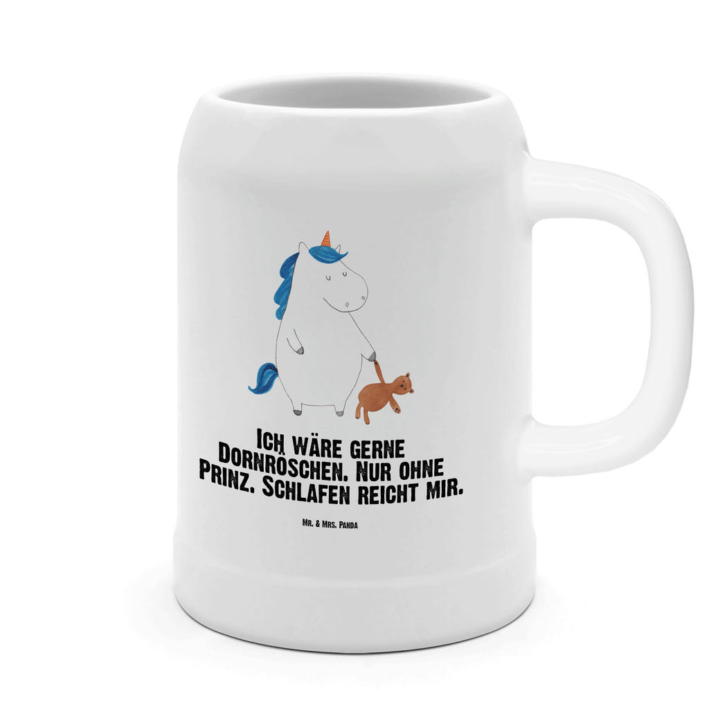 Bierkrug Einhorn Teddy Bierkrug, Bierkrüge, Bierkrug Steingut, Steinkrüge, 0, 5 l, 500ml, Krug, Einhorn, Einhörner, Einhorn Deko, Pegasus, Unicorn, schlafen, gute Nacht, Single, Bett, Träumen, Freundin, Singleleben