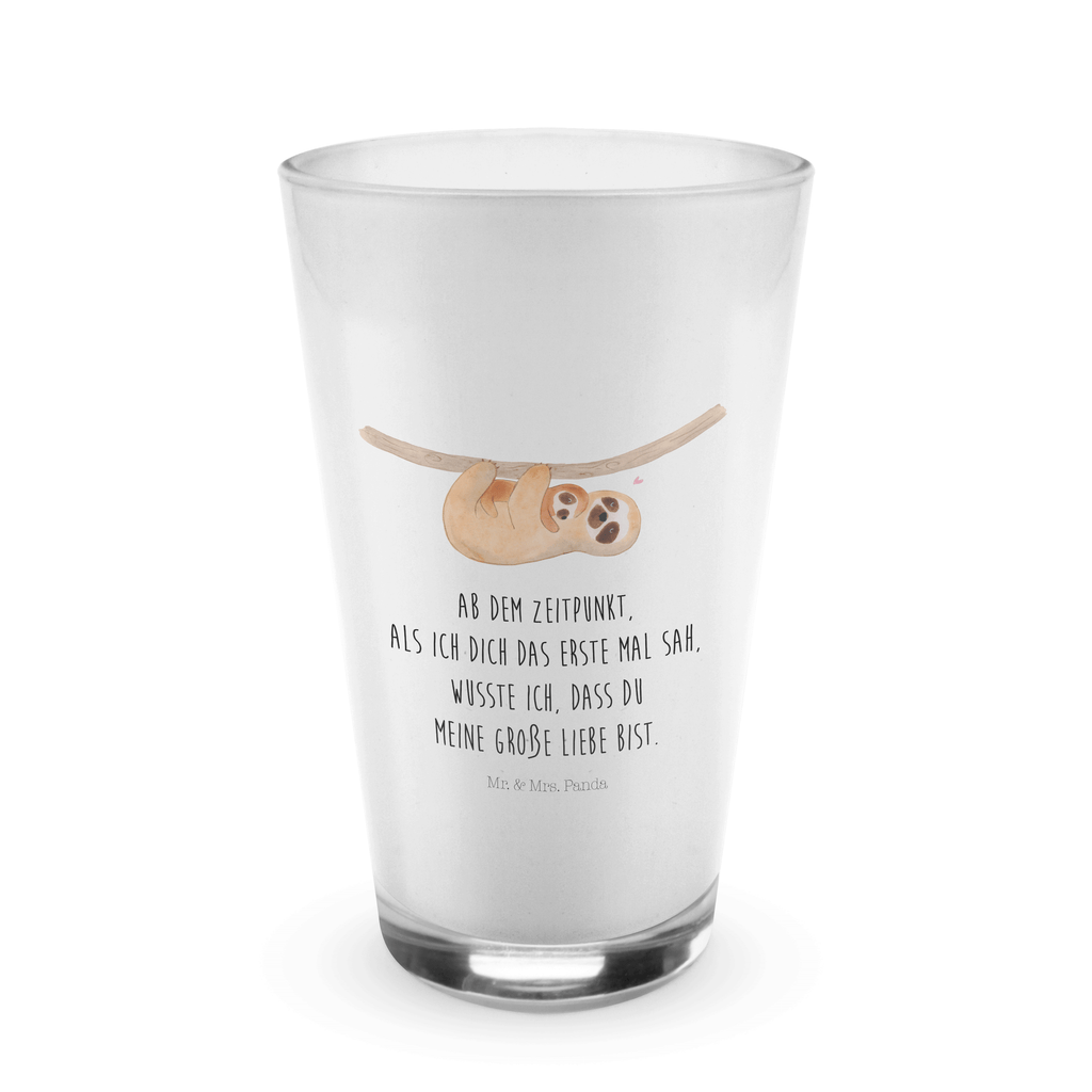 Glas Faultier mit Kind Cappuccino Glas, Glas, Cappuccino Tasse, Latte Macchiato, Faultier, Faultier Geschenk, Faultier Deko, Kind, Baby, Liebe, Mutter, Mama, Geburt, Kinder, Faulheit, Spaß, Niedlichkeit