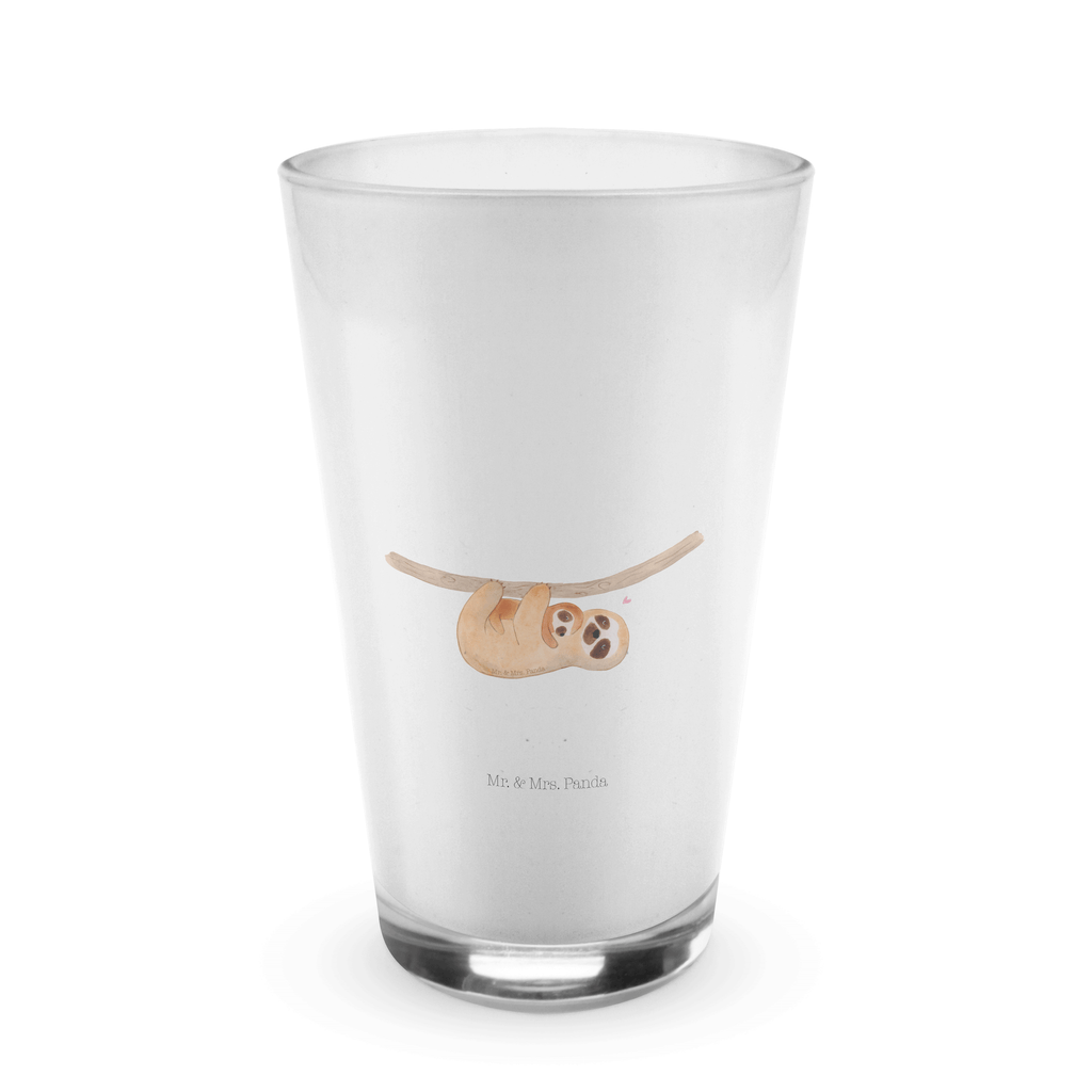 Glas Faultier mit Kind Cappuccino Glas, Glas, Cappuccino Tasse, Latte Macchiato, Faultier, Faultier Geschenk, Faultier Deko, Kind, Baby, Liebe, Mutter, Mama, Geburt, Kinder, Faulheit, Spaß, Niedlichkeit